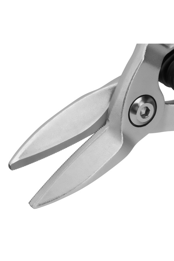 Ножницы по металлу, 270 мм, прямой рез, сталь-CrMo, трехкомпонентные рукоятки Denzel