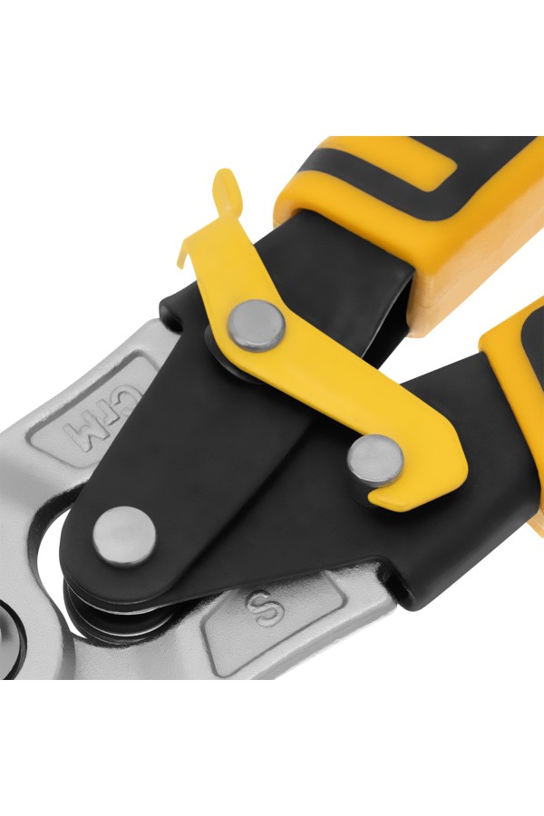 Ножницы по металлу, 270 мм, прямой рез, сталь-CrMo, трехкомпонентные рукоятки Denzel