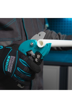 Ножницы для резки изделий из ПВХ, D до 36 мм, двухкомпонентные рукоятки, рабочий стол для плоских изделий Gross