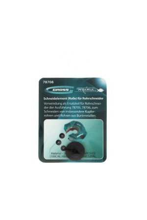 Режущий элемент, ролик трубореза для артиколов 78705, 78706, 4.5 х 3 х 16 мм, для резки труб из цветных металлов Gross