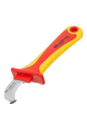 Нож диэлектрический до 1000 В, для снятия оплетки электрокабелей Сибртех