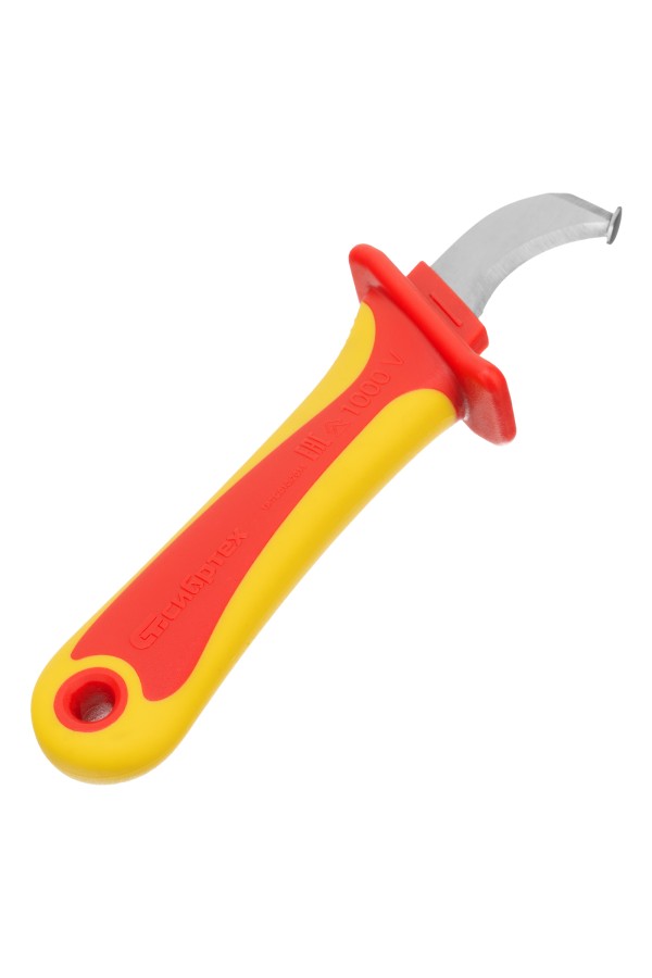 Нож диэлектрический до 1000 В, для снятия оплетки электрокабелей Сибртех