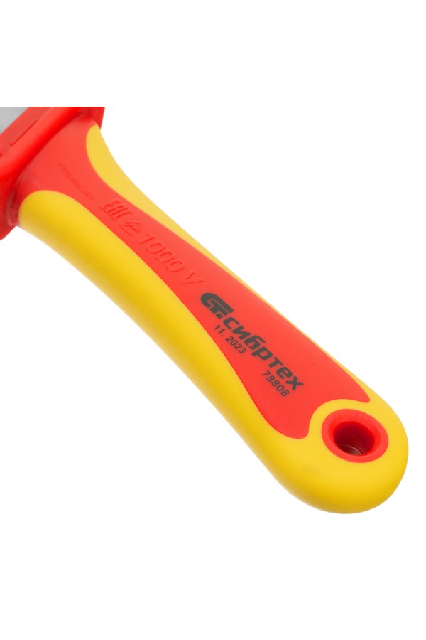 Нож диэлектрический до 1000 В, для снятия оплетки электрокабелей Сибртех