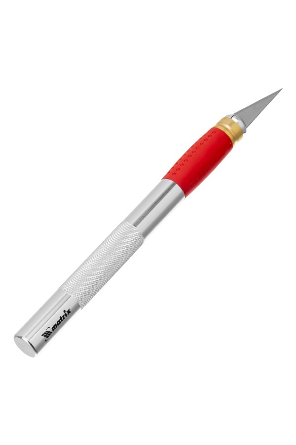 Нож для дизайнерских работ, двухкомпонентная рукоятка, 5 запасных лезвий Matrix