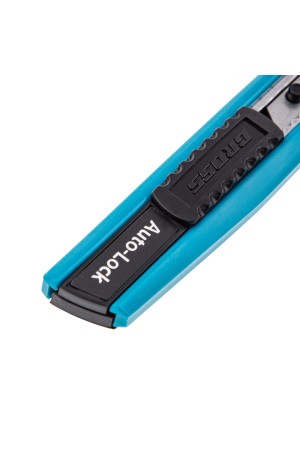 Нож, 145 мм, корпус ABS пластик, выдвижное сегментное лезвие 9 мм (SK-5), металлическая направляющая Gross