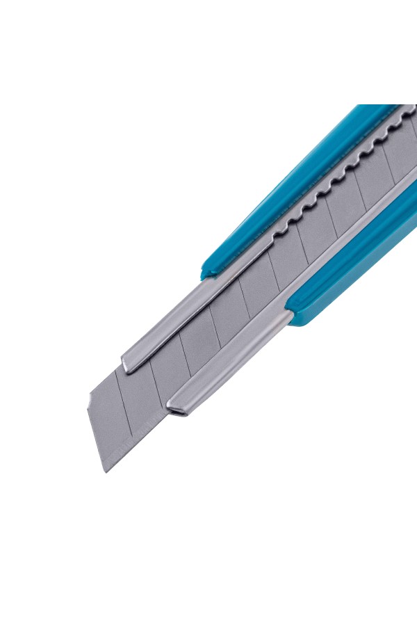 Нож, 145 мм, корпус ABS пластик, выдвижное сегментное лезвие 9 мм (SK-5) металлическая направляющая Gross