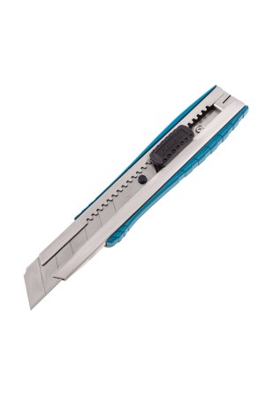 Нож, 195 мм, металлический корпус, выдвижное сегментное лезвие 25 мм (SK-5), металлическая направляющая, клипса для ремня Gross