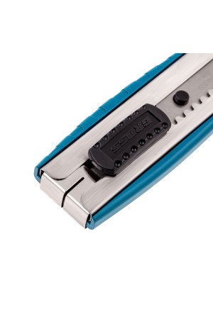 Нож, 160 мм, металлический корпус, выдвижное сегментное лезвие 18 мм (SK-5), металлическая направляющая, клипса для ремня Gross