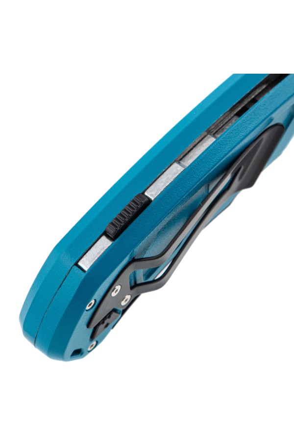 Нож, 130 мм, алюминиевый корпус, выдвижное трапециевидное лезвие 18 мм (SK-5) клипса для ремня, 4 лезвия Gross