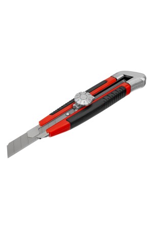 Нож, 18 мм, выдвижное лезвие, металлическая направляющая, винтовой фиксатор лезвия Matrix