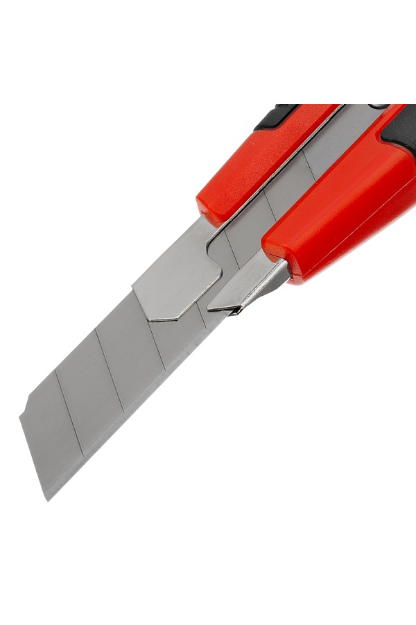 Нож, 18 мм, выдвижное лезвие, металлическая направляющая, винтовой фиксатор лезвия Matrix