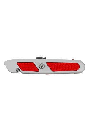 Нож, 19 мм, выдвижное трапециевидное лезвие, отделение для лезвий, метал. корпус Matrix