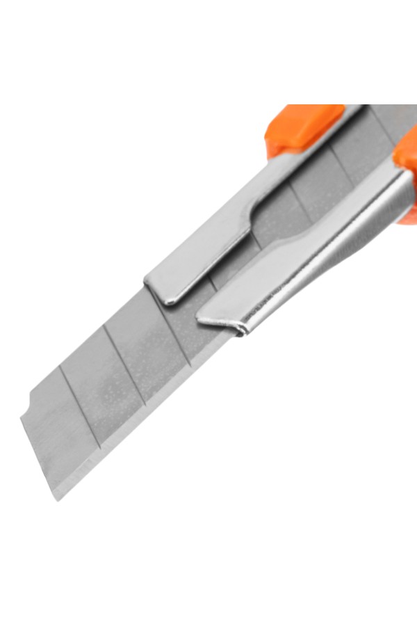 Нож, 9 мм, выдвижное лезвие, металлическая направляющая Sparta