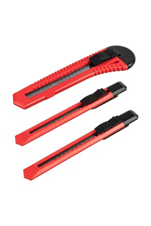 Набор ножей, выдвижные лезвия, 9-9-18 мм, 3 шт. Matrix