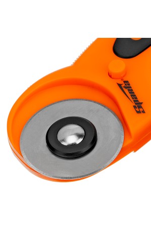 Нож, 45 мм, вращающееся лезвие ролик, пластмассовая ручка пистолетного типа Sparta