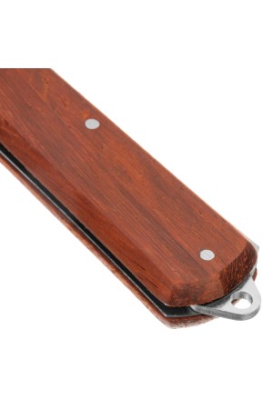 Нож складной, 200 мм, загнутое лезвие, деревянная ручка Sparta