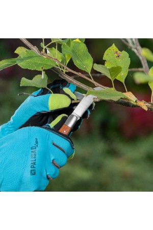 Нож садовый складной, изогнутое лезвие, 170 мм, деревянная рукоятка, Palisad