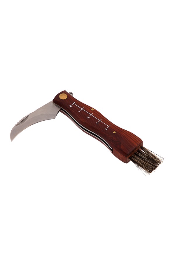 Нож грибника складной, 145 мм, деревянная рукоятка, Palisad