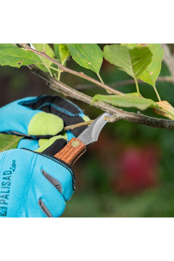 Нож грибника складной, 145 мм, деревянная рукоятка, Palisad