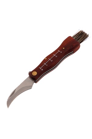 Нож грибника складной, 145 мм, деревянная рукоятка, Palisad