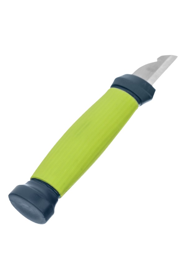 Нож монтажника с чехлом (заточка справа) обрезиненная рукоятка, 154 мм, лезвие 31 мм Сибртех