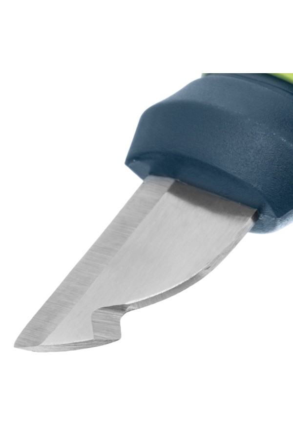 Нож монтажника с чехлом (заточка справа) обрезиненная рукоятка, 154 мм, лезвие 31 мм Сибртех