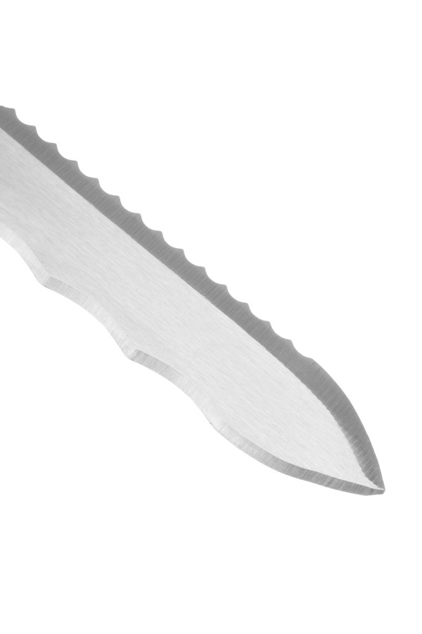 Нож для резки теплоизоляционных панелей, 2-стороннее лезвие, обрезиненная рукоятка, 420 мм, лезвие 280 мм Сибртех