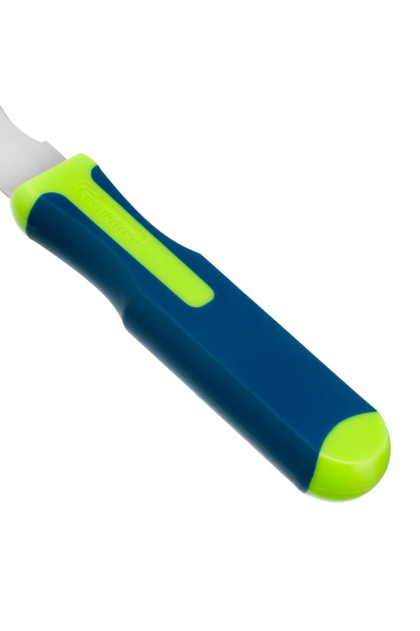 Нож для резки теплоизоляционных панелей, 2-стороннее лезвие, обрезиненная рукоятка, 420 мм, лезвие 280 мм Сибртех