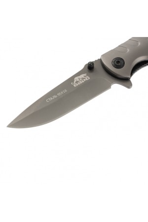 Нож туристический, складной, 210/90 мм, система Liner-Lock, металлическая рукоятка Барс