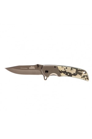 Нож туристический, складной, 220/90 мм, система Liner-Lock, с накладкой G10 на рукоятке Барс