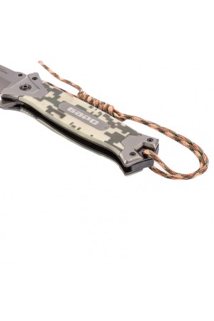 Нож туристический, складной, 220/90 мм, система Liner-Lock, с накладкой G10 на руке, стеклобой Барс