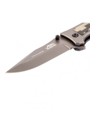 Нож туристический, складной, 210/85 мм, система Liner-Lock, с накладкой G10 на рукоятке Барс