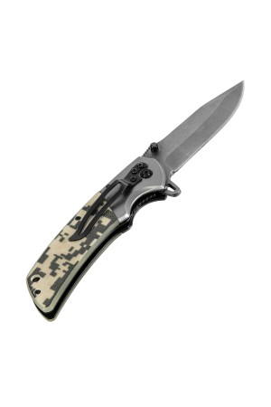 Нож складной, многоцелевой, системы Liner-Lock, с накладкой G10 на классической рукоятке Denzel