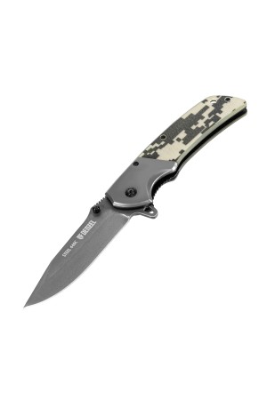 Нож складной, многоцелевой, системы Liner-Lock, с накладкой G10 на классической рукоятке Denzel