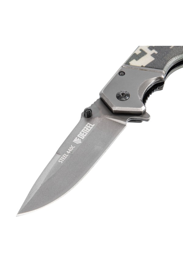 Нож складной, многоцелевой, системы Liner-Lock, с накладкой G10 на эргономичной рукоятке Denzel