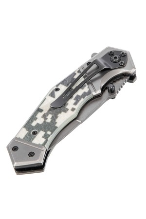 Нож складной, многоцелевой, системы Liner-Lock, с накладкой G10 на эргономичной рукоятке Denzel