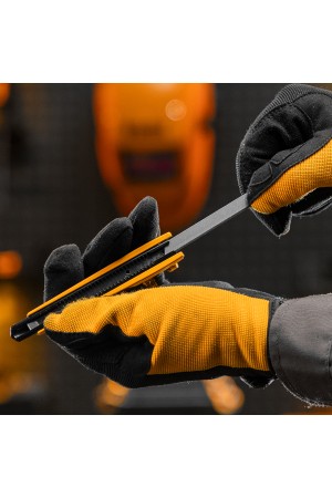 Лезвия, 9 мм, сталь SK5 - 0,4 мм, 10 штук// Denzel