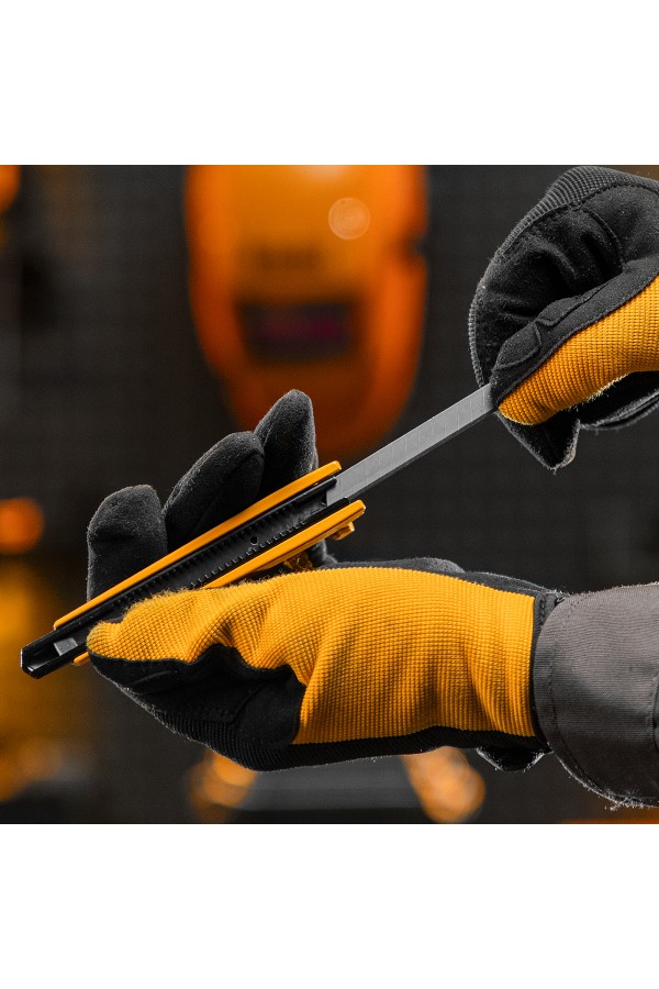 Лезвия, 9 мм, сталь SK5 - 0,4 мм, 10 штук Denzel