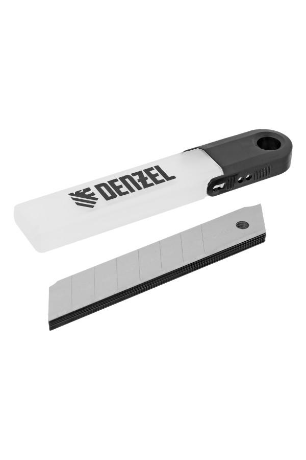 Лезвия, 18 мм, сталь SK5 - 0,5 мм, 10 штук Denzel