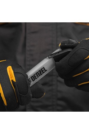 Лезвия, 18 мм, сталь SK5 - 0,5 мм, многосегментные, 10 штук// Denzel