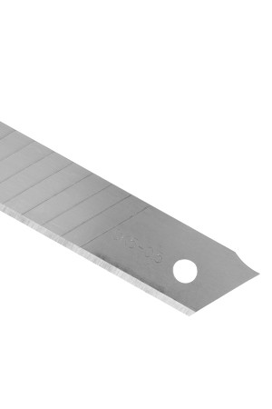 Лезвия, 18 мм, сталь SK5 - 0,5 мм, многосегментные, 10 штук// Denzel