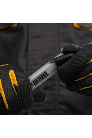 Лезвия, 18 мм, сталь SK5 - 0,6 мм, усиленные, 5 штук// Denzel