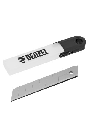 Лезвия, 18 мм, сталь SK5 - 0,6 мм, усиленные, 5 штук// Denzel