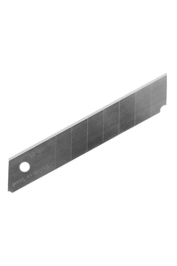 Лезвия, 18 мм, нерж. сталь 440, 0,5 мм, 5 штук Denzel