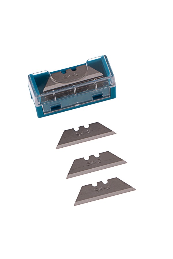 Лезвия МИНИ, 9 мм, трапециевидные, пластиковый пенал, 15 шт Gross