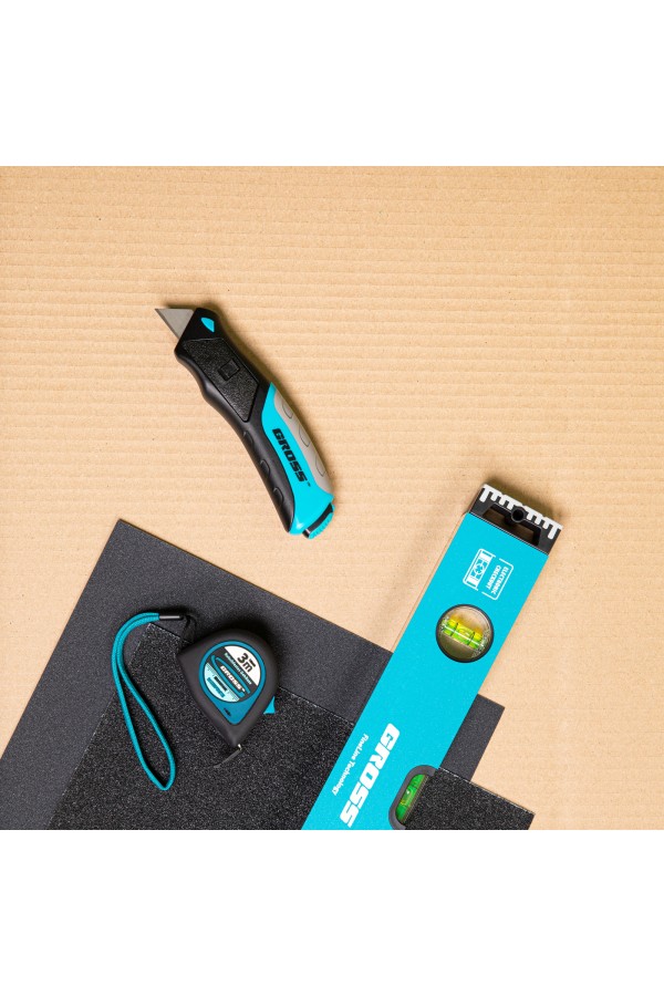 Лезвия, 19 мм, трапециевидные, пластиковый пенал, 12 шт Gross