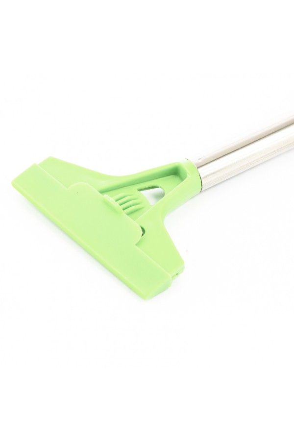 Скребок, фиксированное лезвие, 100 мм, металлическая обрезиненная ручка, 300 мм Сибртех