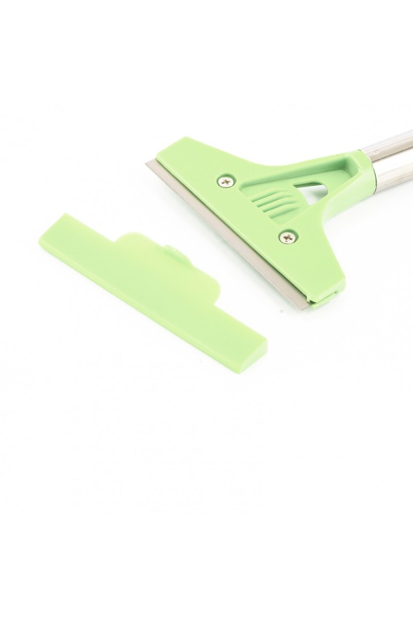 Скребок, фиксированное лезвие 100 мм, металлическая обрезиненная ручка, 500 мм Сибртех