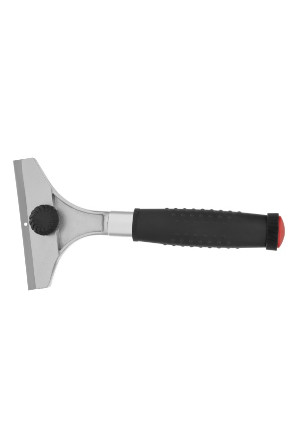 Скребок, 100 мм, фиксированное лезвие, металлическая обрезиненная ручка Matrix