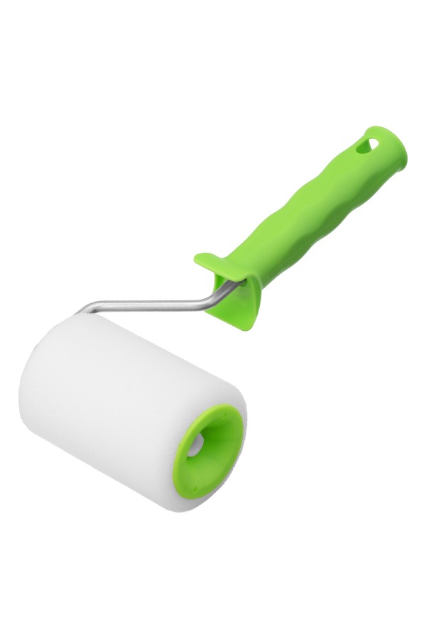 Валик "Поролон" с ручкой, 100 мм, D 48 мм, D ручки 6 мм Сибртех